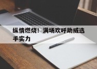 九州体育平台-纵情燃烧！满场欢呼助威选手实力的简单介绍